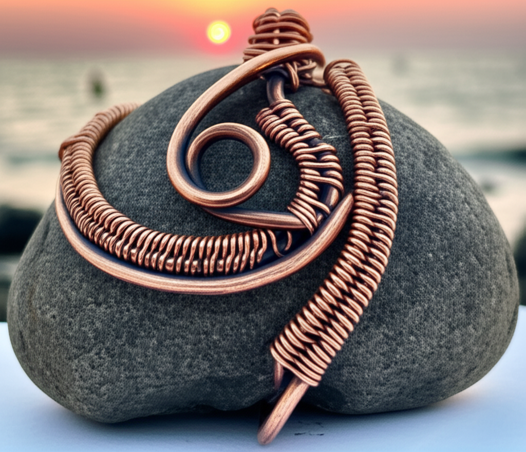 Wire wrapped stone